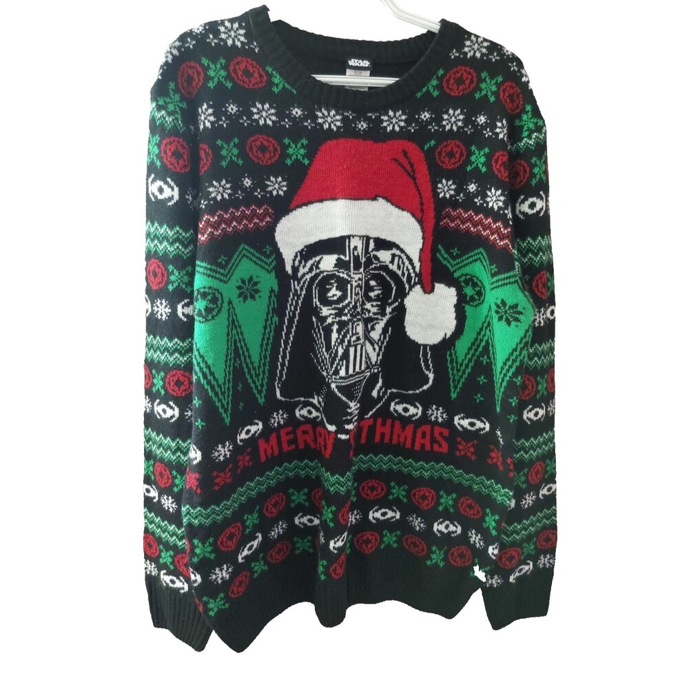 Star Wars "Merry Sithmas" Knitted Ugly Christmas Pullover Sweater Unisex Size XL - Picture 1 of 7